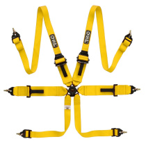 6-Punktsbälte FHR Touring FIA - Gul QSP Products